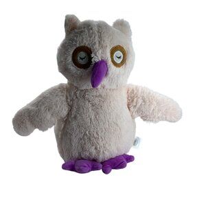 Owl Plush Stuffed Animal SilverOne 13" Tall Soft Pink Purple Cuddly Comfort
